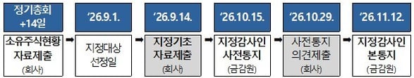 대형비상장사주기적지정