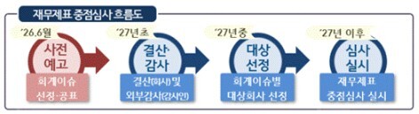 재무제표 중점심사 흐름도
